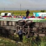 Accidente fatal en Ruta 2: ómnibus de turismo se volcó dejando víctimas