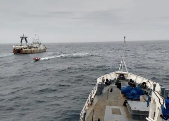 Tensión en aguas australes: detectan nuevamente naves asiáticas realizando relevamientos no autorizados