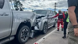 Múltiple colisión en la Ruta 66: tres vehículos de carga se impactaron