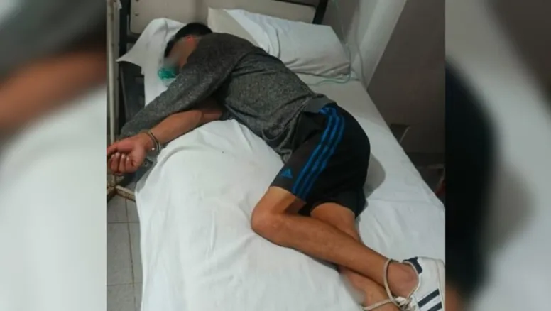 Delincuente internado tras crisis nerviosa durante su captura en Monterrico