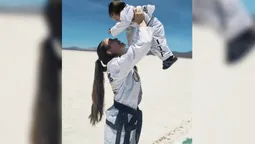 Campeona de taekwondo: Leila Ramos brilla en el Nacional ITF con su hijo Noah