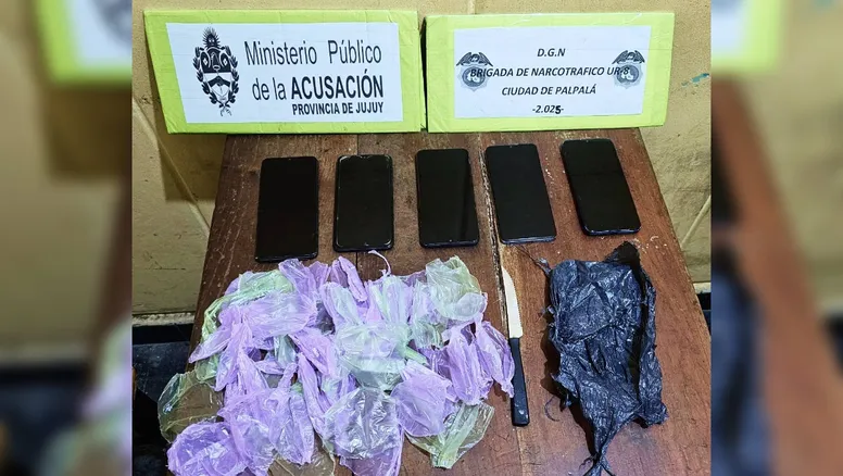 Palpalá: Operación contra el tráfico de drogas deja cinco capturados
