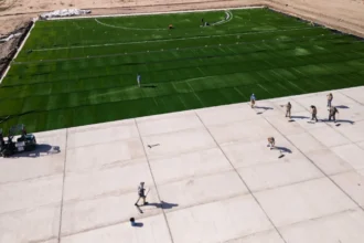 San Pedro estrena moderno complejo de hockey con superficie sintética internacional