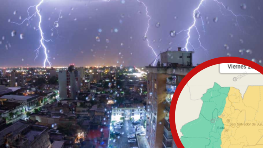 Jujuy en riesgo: Servicio Meteorológico advierte sobre fenómenos severos este viernes
