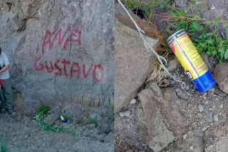Camionero enfrenta consecuencias legales tras vandalizar rocas en Nahuel Huapi