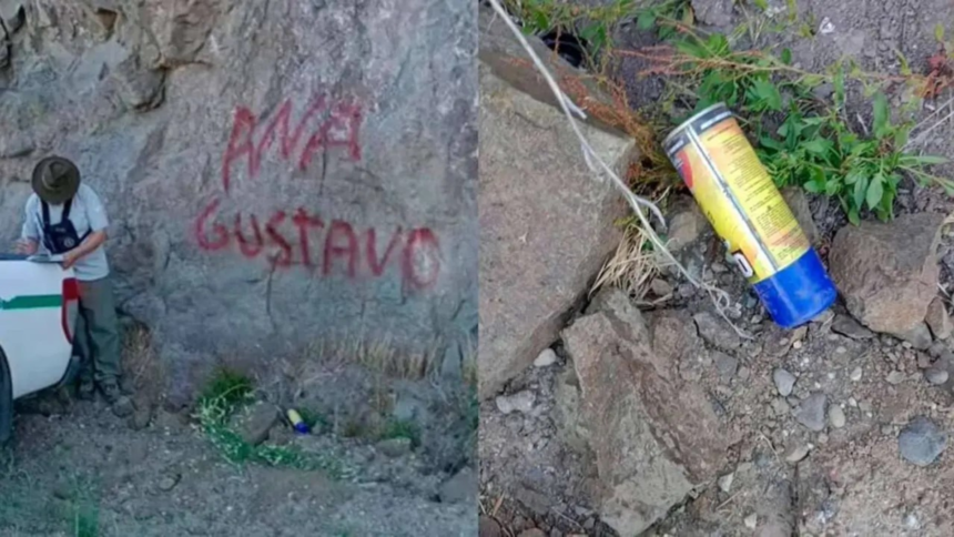 Camionero enfrenta consecuencias legales tras vandalizar rocas en Nahuel Huapi