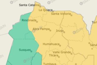 Alerta amarilla Jujuy: tormentas fuertes y calor