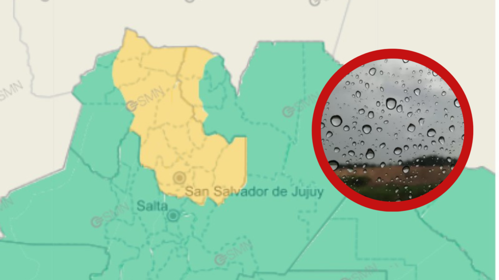 Tormentas intensas azotan Jujuy con alerta vigente