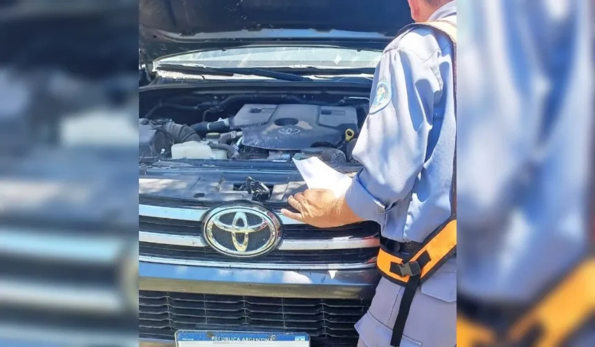 Hallazgo de vehículo robado en San Pedro