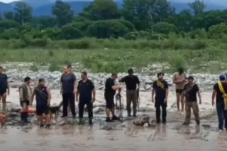 Operario de Omega rescatado en aguas del Río Grande