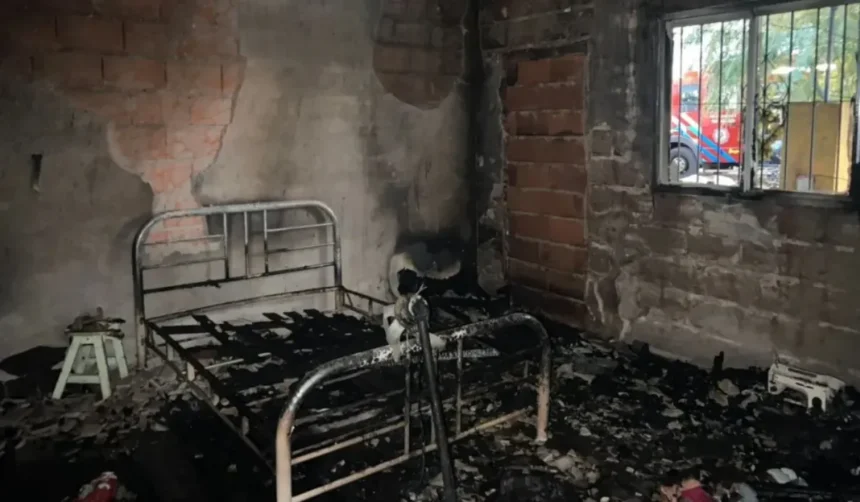 Incendio intencional en Campo Verde: detenido por quemar vivienda