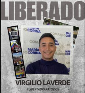 Laverde recupera libertad tras 12 meses en prisión