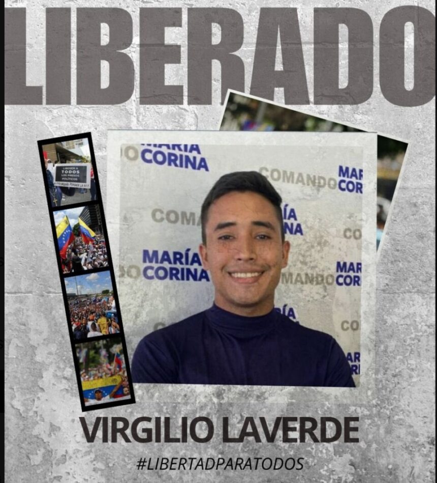 Laverde recupera libertad tras 12 meses en prisión