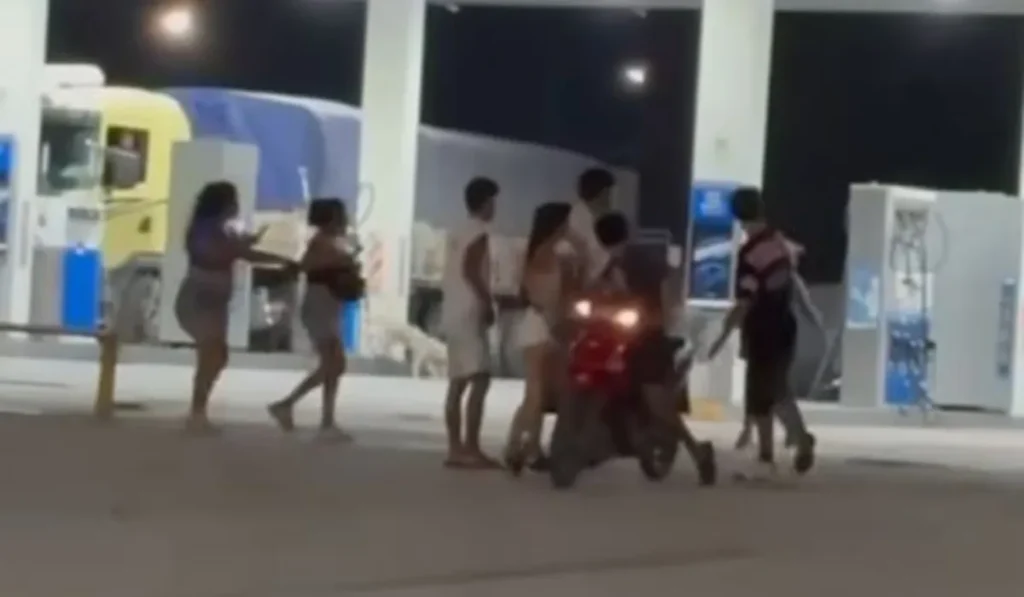 Violenta gresca en estación YPF deja daños materiales en San Lorenzo