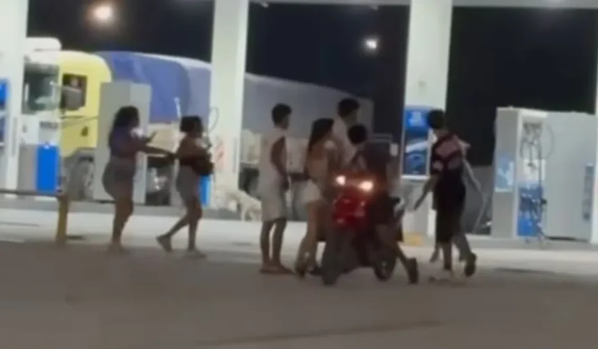 Violenta gresca en estación YPF deja daños materiales en San Lorenzo