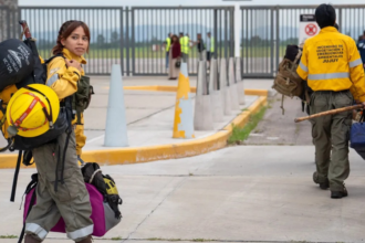 Brigadistas Jujuy combaten incendios en Parque Los Alerces