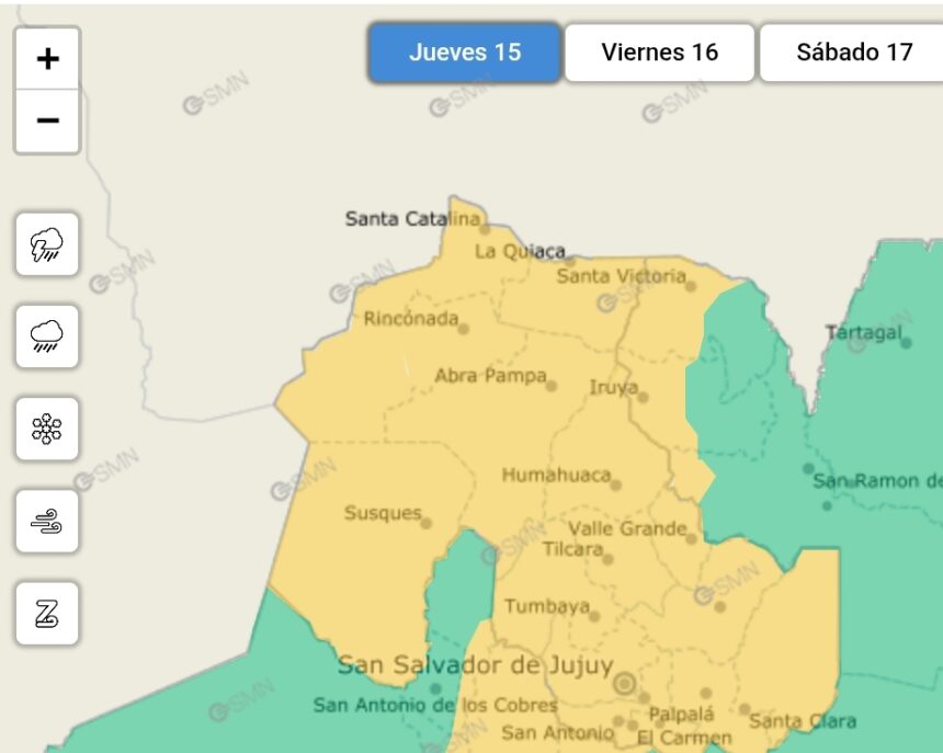 Meteorología: Jujuy en riesgo por precipitaciones