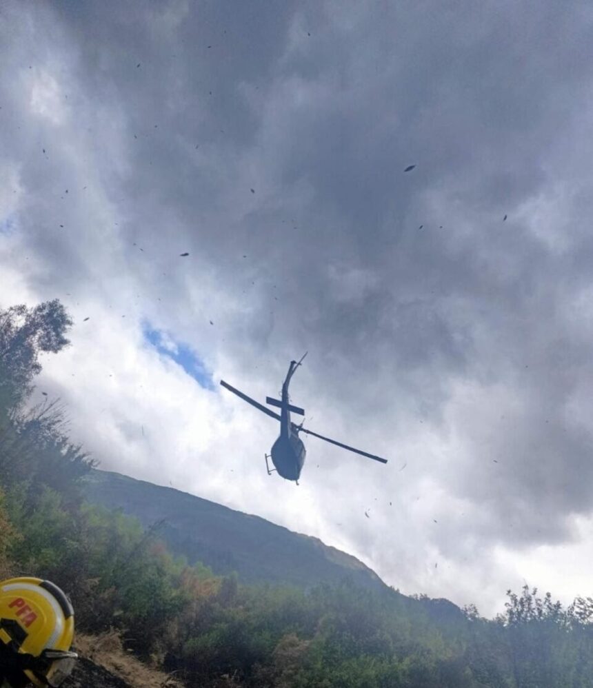 Fuerzas militares despliegan aeronaves en Chubut