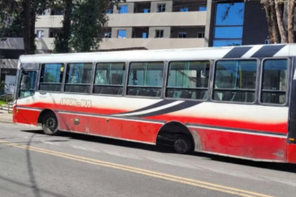 Susto en Los Perales: unidad de transporte se quedó sin dos ruedas