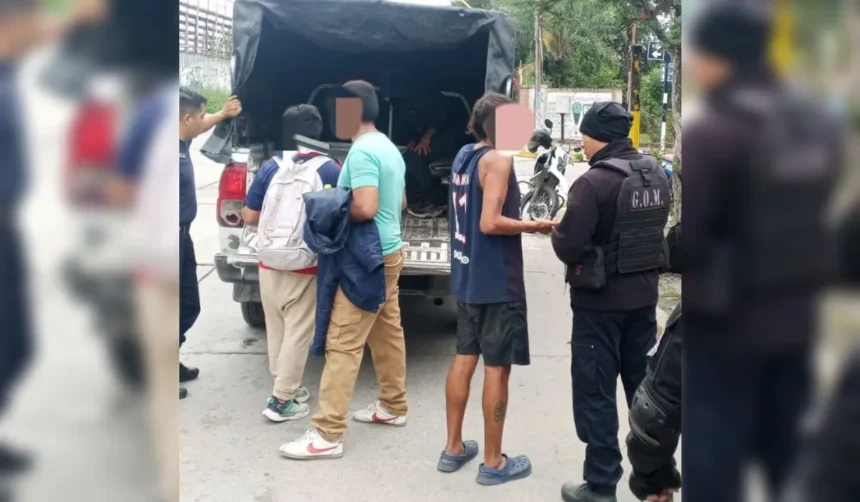 Operativo policial en Palpalá: capturan a seis sujetos