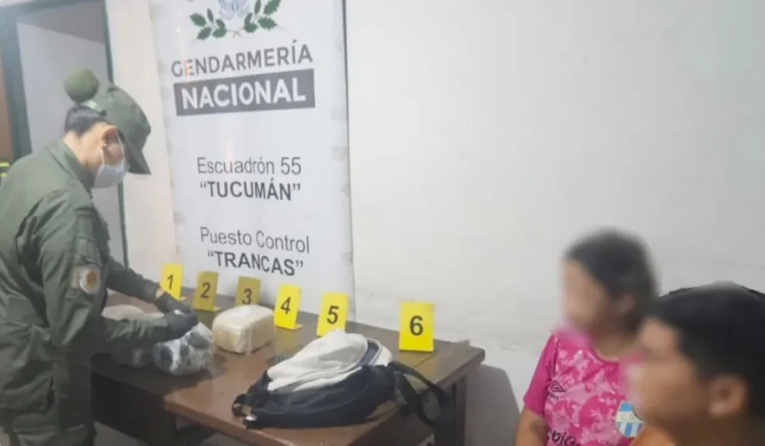Detuvieron a mujer con droga en micro entre Jujuy y Mendoza