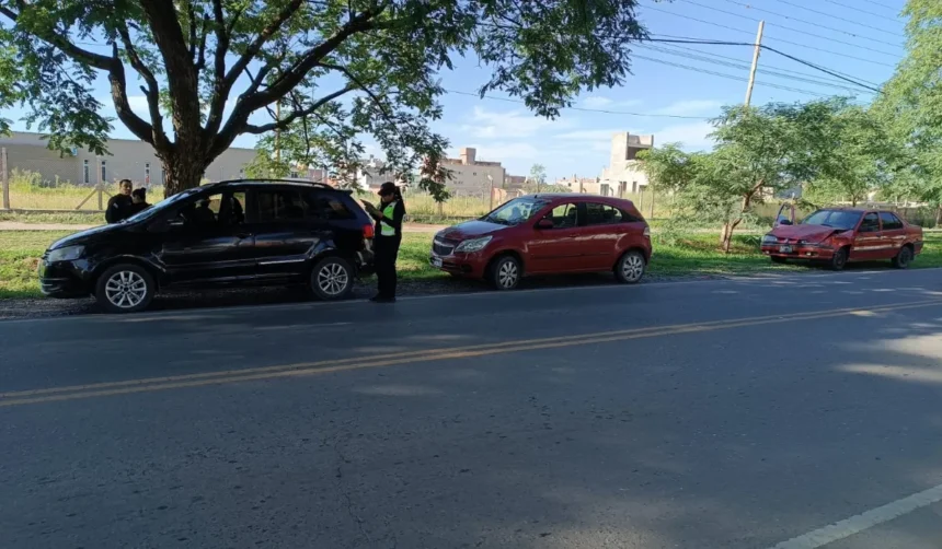 Múltiple colisión paraliza Ruta 47 en Perico: cuatro autos chocaron