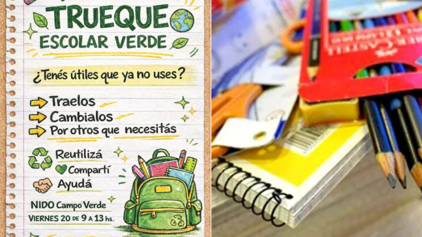 Campo Verde organiza trueque escolar solidario este fin de semana