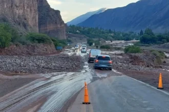 Ruta 9 Huacalera con problemas de circulación por acumulación de material
