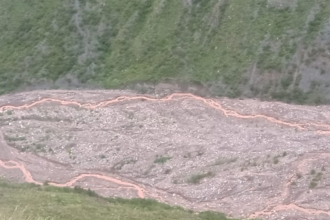Riesgo de derrumbes Punta Corral tras intensas precipitaciones