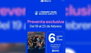 Macro respalda el torneo de pádel más importante: Premier Padel P1 en mayo