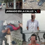 Capturan a dos personas con arma blanca en Mariano Moreno