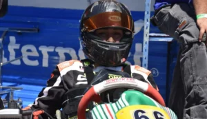 Felipe Balderrama completó un gran debut en el Argentino de Rotax