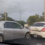 Múltiple accidente Ruta 66: cuatro autos colisionan cerca de Terminal