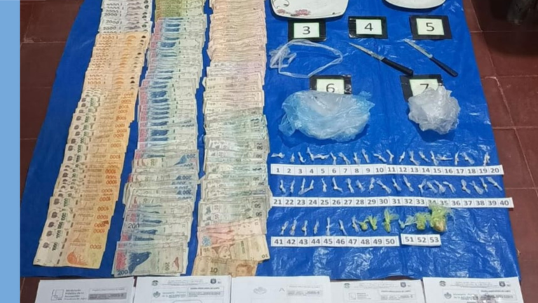 Operativo antidroga en Alto Comedero: detienen a un hombre con 53 dosis