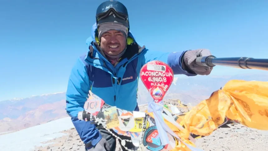 Iván Cardozo de Humahuaca conquistó el Aconcagua: su historia de superación