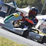 Felipe Balderrama logró sumar puntos en el karting Senior Max