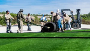 Inauguración de la cancha sintética de hockey en La Mielera el 5 de abril