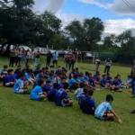 La escuela de fútbol infantil de Gimnasia reanuda sus entrenamientos en Jujuy