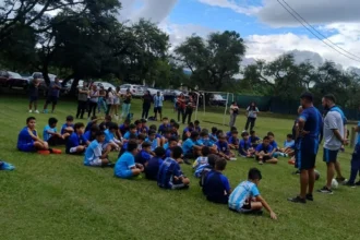 La escuela de fútbol infantil de Gimnasia reanuda sus entrenamientos en Jujuy