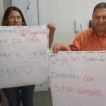 Maestros protestan en escuelas y anuncian medidas de fuerza