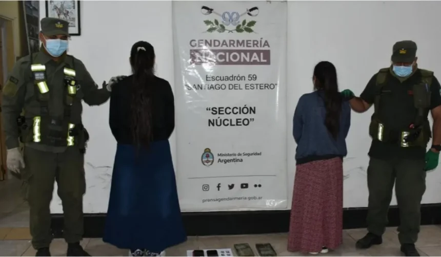 Dos mujeres detenidas con cocaína en Santiago del Estero tras partir de Jujuy