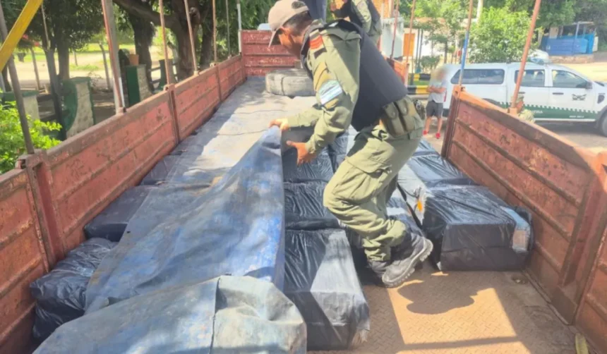 Gendarmería interceptó contrabando de cigarrillos en la Ruta 34 de Ledesma