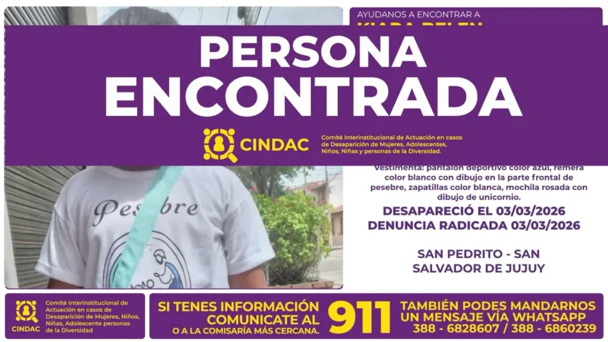 Hallaron con vida a la menor desaparecida en San Pedrito