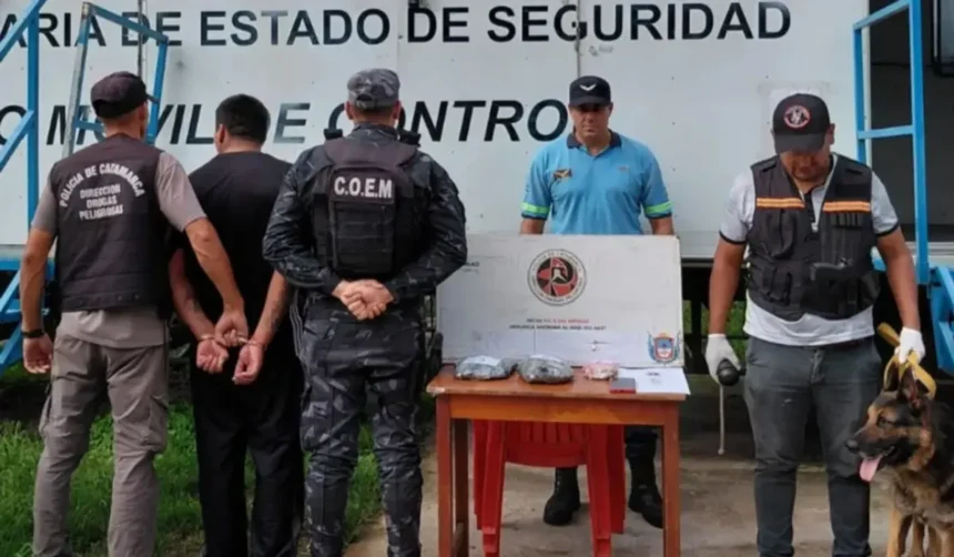 Capturan a joven jujeño con droga en colectivo hacia Mendoza