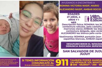 Intensifican la búsqueda de una mujer y sus dos hijos desaparecidos en Jujuy