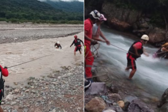 Operaciones de rescate en ríos Jujuy: seis personas salvadas por bomberos