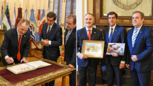 El gobernador Sadir recibió al embajador de Estados Unidos en Casa de Gobierno