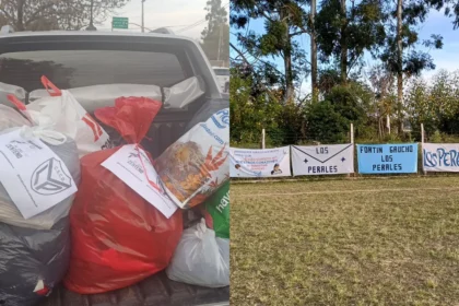 Colecta de ropa para el invierno en Los Perales con apoyo deportivo