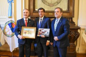 Sadir y Bernis recibieron la visita del embajador Peter Lamelas en Jujuy