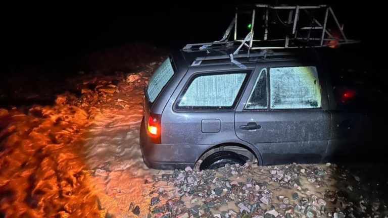 Rescate de peregrinos en Punta Corral tras deslizamiento por lluvias